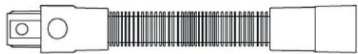 SHARP VC-SV12AEU-W - Forlengelsesslange (kun VC-SV28AEU-B) - 1