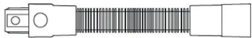 SHARP VC-SV12AEU-W - Extension Hose (VC-SV28AEU-B only) - 1