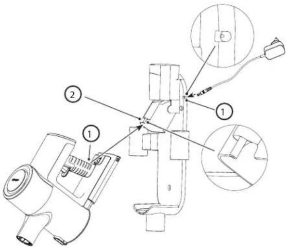 SHARP VC-SV12AEU-W - Charging on the wall caddy - 1