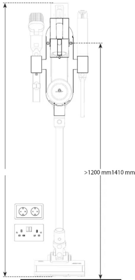 SHARP VC-SV12AEU-W - Инсталация на Стенна кошница - 1