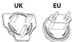 SHARP VC-SV05MMAEU-G - Changing the adapter mains connection type - 1