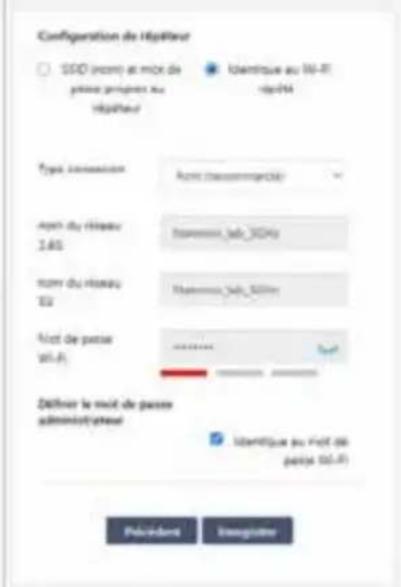 Configuration de Hépitéur SSO (score) et mout de passe principres au Hépitéur Uétrique au 30-FI HP-1M Type : connection Avec (recommending) Avec du Hépôt 1.65 Nommeux, Jab_304Hz Nommeux, Jab_308Hz Nuit de passe W-L Détiver le mout de passe administrateur Identifique du Pout de passe W-L Périodes Integrations