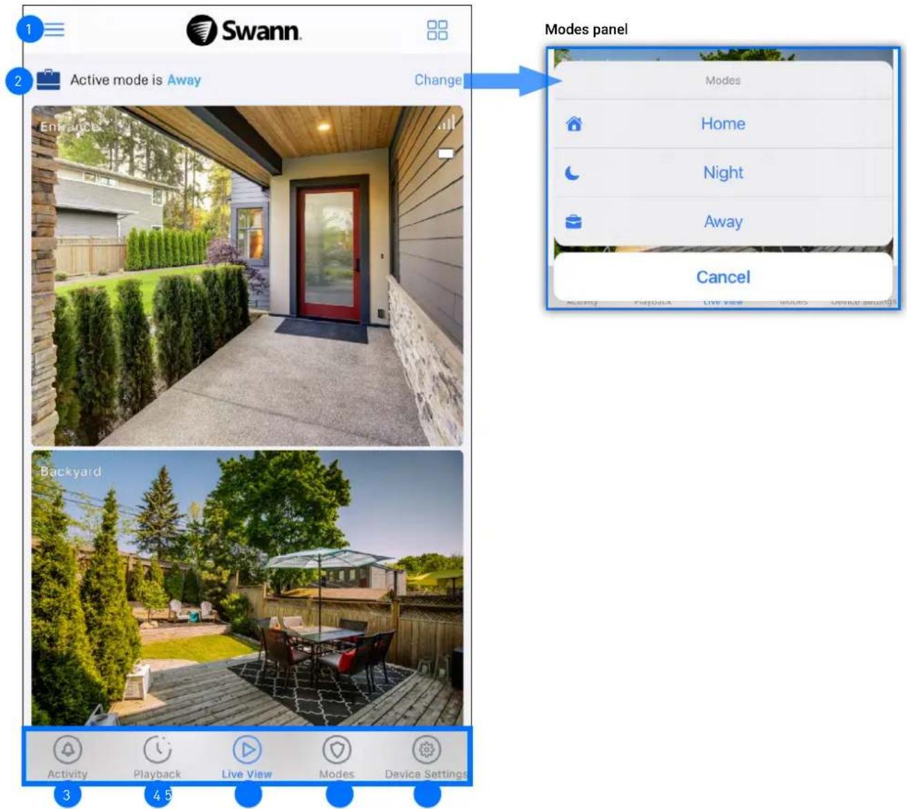 SWANN SODVK-84680W8SQ - À propos de l'interface de l'application - 1