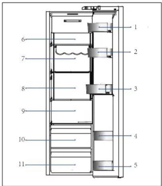 HAIER HSW59F18DWMM - Depozitarea in compartmentul frigiderului - 1