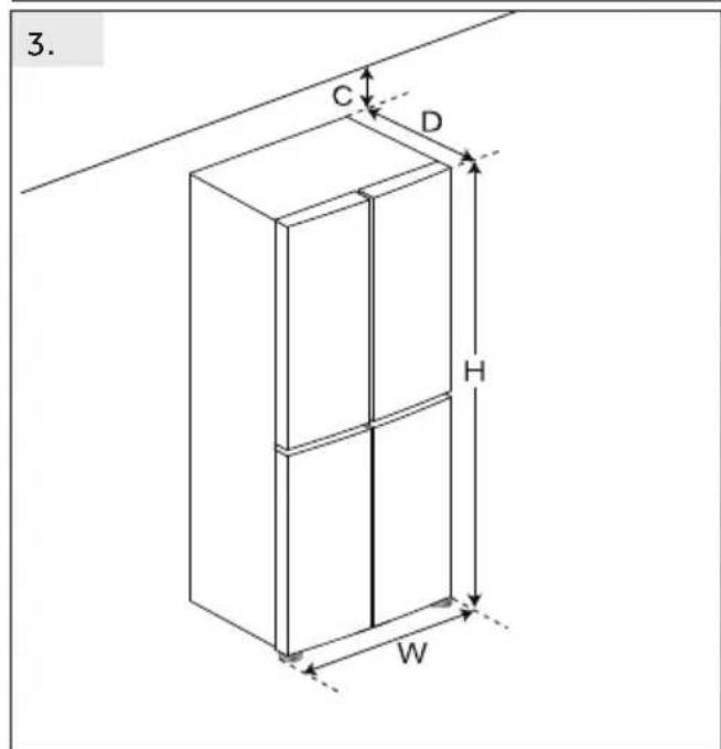 HAIER HCR3818DNMM - Space recommendation - 3