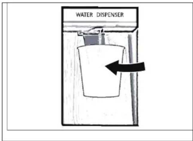 HAIER HCR3818DNMM - Getting water from the dispenser - 1
