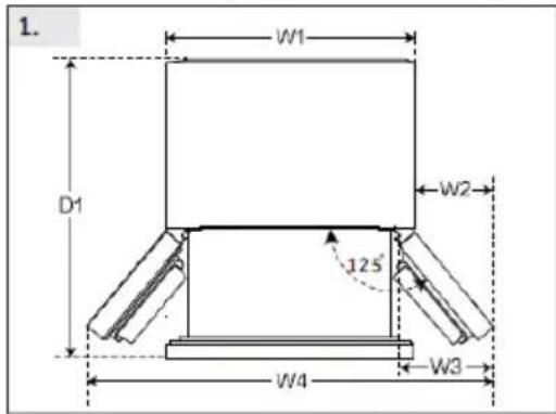HAIER HCR3818DNMM - Požiadavky na priestor - 1