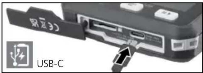 Laserliner ThermoCamera Pocket - Utilização do acumulador de iões de lítio - 1