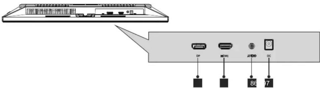 LC-Power M24F - Porte del monitor - 1