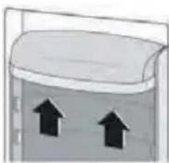 INDESIT INGF 6441 XP4UK - Positionnement des balcons de la porte - 1