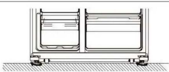 INDESIT INGF 6441 XP4UK - Poser bien droit le réfrigérateur - 2