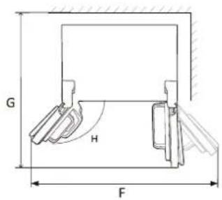 INDESIT INGF 6441 XP4UK - Platzbedarf - 2