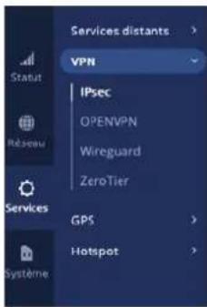 Alden I-NET 512 - Menu SERVICES > SERVICES DISTANTS > RMS - 4