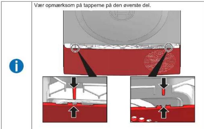 SIEMENS WQ46B2C1CH - Udskiftning af vedligeholdelsesafdækning - 2