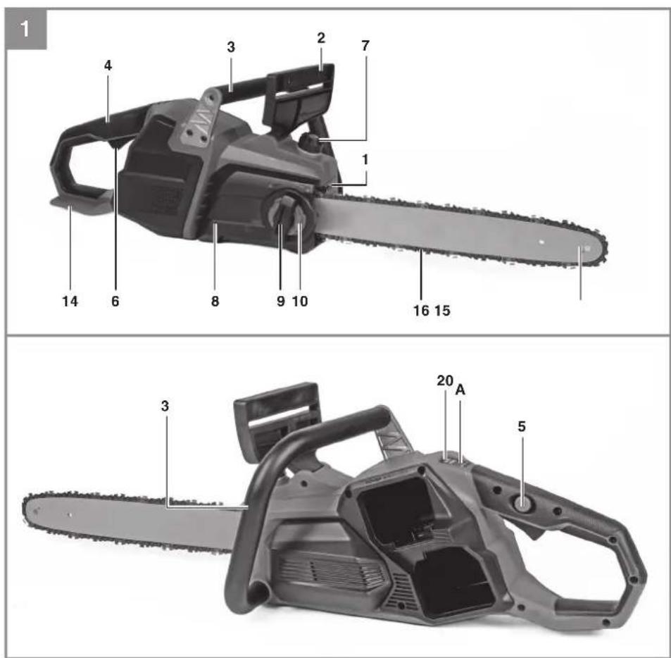 EINHELL GP-LC 36/40 Li BL - 1