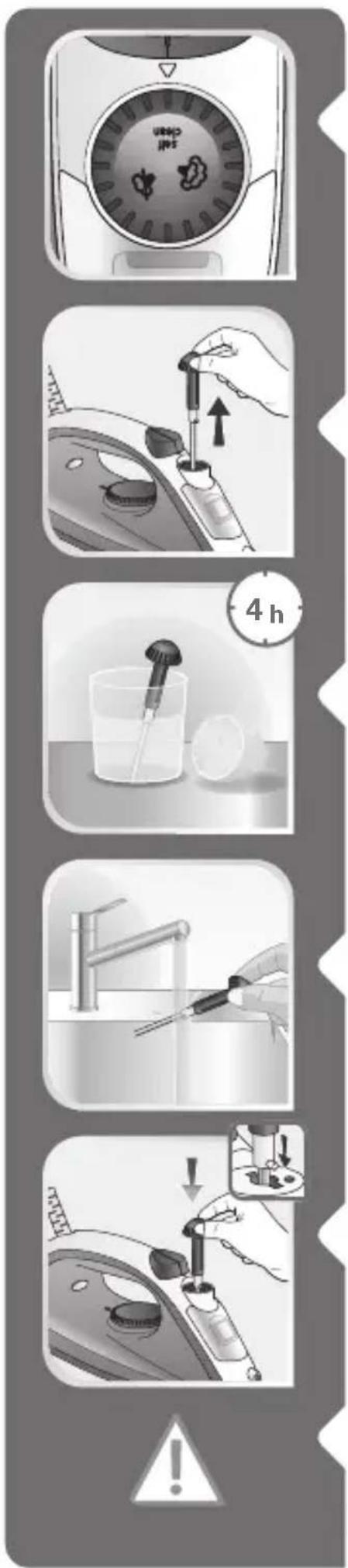 TEFAL Steam Essential FV1041 - Nettoyez la tige Anti-Calcaire(une fois par mois) - 1