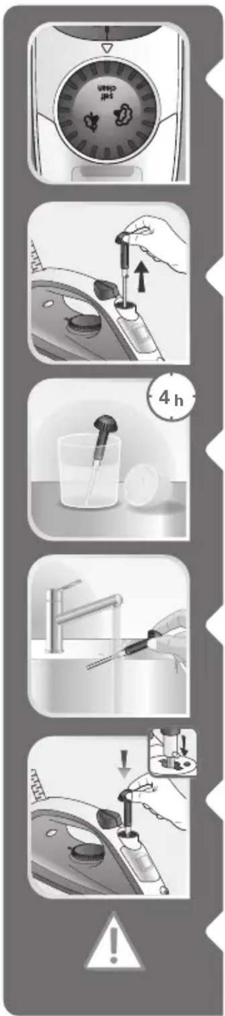 TEFAL Steam Essential FV1041 - Cleaning the anti-limescale collector (once per month) - 1