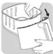 MOULINEX Easy Fry Silence EZ551H - PARTE ANTERIORE RIMOVIBILE:\* - 3