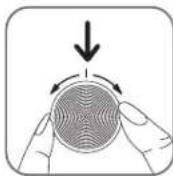 MOULINEX Easy Fry AL6068 - Setting the Rotating Knob (selector) - 1