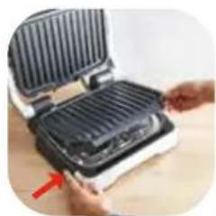 MOULINEX OptiGrill GI774D - HOW DO I INSERT MY BAKING TRAY ACCESSORY? - 8