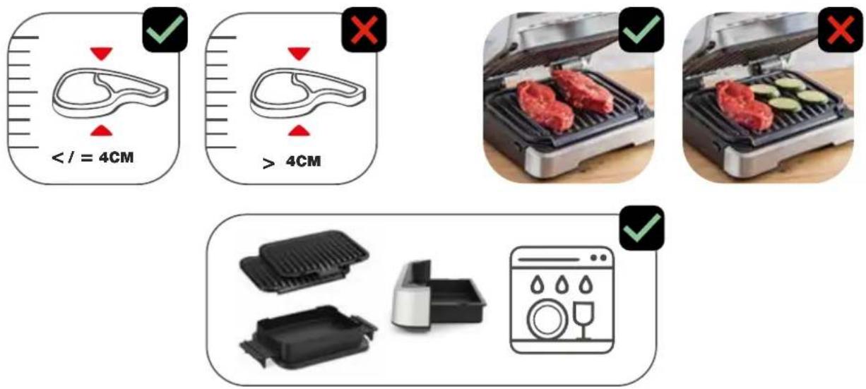 MOULINEX OptiGrill GI774D - REMEMBER TO FOLLOW THE INSTRUCTIONS FOR USE - 1