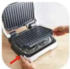 MOULINEX OptiGrill GI774D - HOW DO I INSERT MY BAKING TRAY ACCESSORY? - 2