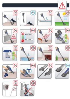 Grid of cleaning and anti-smoking icons with Chinese labels, showing various handwashing and cleaning techniques.