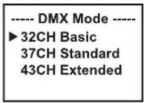 Cameo AZOR SP2 IP - DMX-BETRIEBSART EINSTELLEN (DMX Mode) - 2