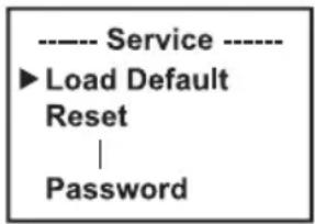 Cameo AZOR SP2 IP - SERVICE-MENÜ (Service) - 2