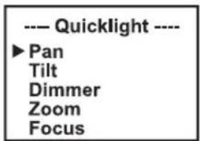 ---- Quicklight ---- ►Pan Tilt Dimmer Zoom Focus