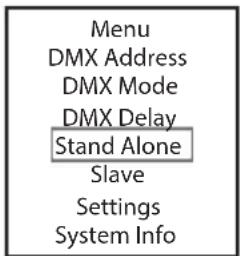 Cameo DROP P4 - USTAWIANIE TRYBU PRACY STANDALONE STATIC - 3