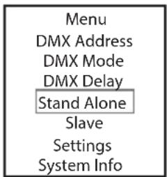 Cameo DROP P4 - USTAWIANIE TRYBU PRACY STANDALONE STATIC - 7