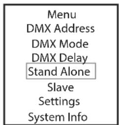 Cameo DROP P4 - MODE DE FONCTIONNEMENT STAND ALONE USER COLOR - 1