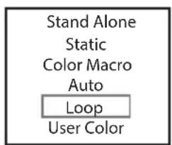 Cameo DROP P4 - MODE DE FONCTIONNEMENT STAND ALONE STATIC - 8