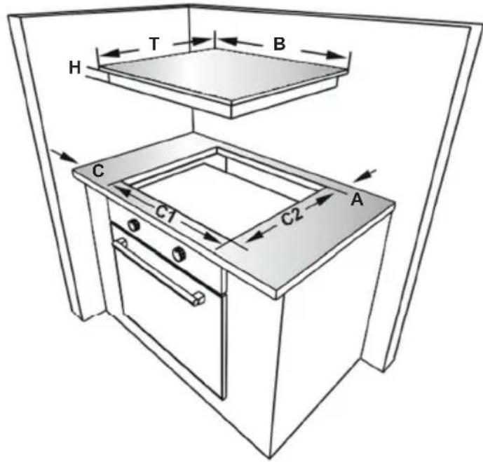 Orima ORP-86-INF - INSTALLATION DE LA TABLE DE CUISSON - 1