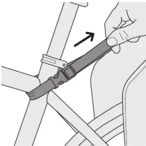 Burley Dash X FM - Securing the Safety Strap - 2