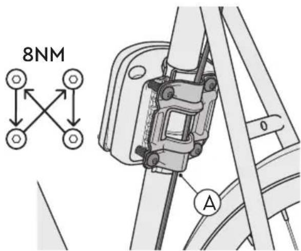 Burley Dash X FM - Instalación del sistema de montaje en el cuadro de la bicicleta - 3