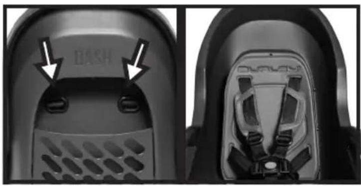 Burley Dash FM - シートベルトを調節する - 1