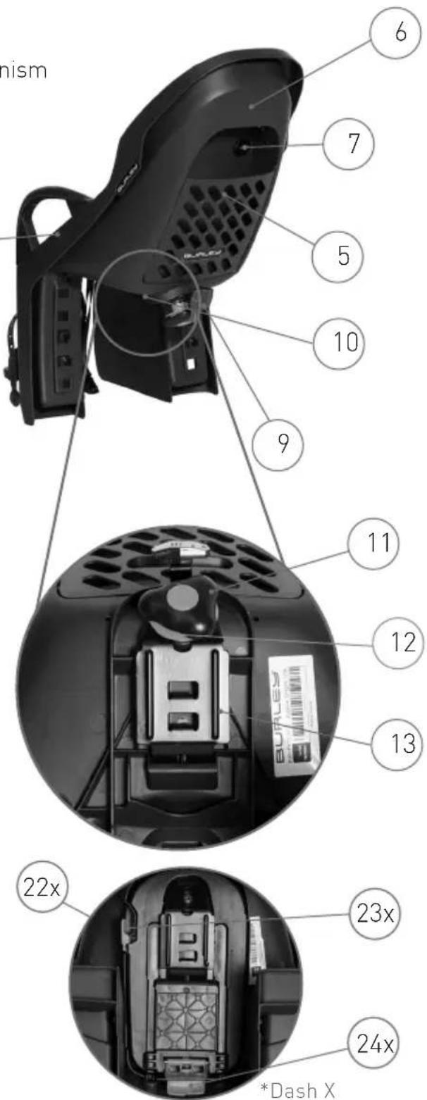 Burley Dash FM - Burley Bicycle Seat Guide: - 2