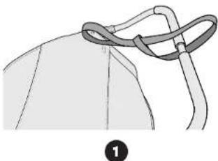Burley Cub X - Passage en Mode Poussette Arrimage du Cordon de Jogging - 3