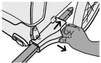 Burley Cub X - Converting to Stroller Mode Attaching the Jogging Tether - 2