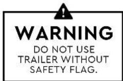 Burley Hopper - Installing the Safety Flag Stowing the Caster Wheels (Bike Trailer Mode) - 2