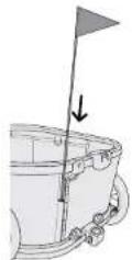 Burley Hopper - Installing the Safety Flag Stowing the Caster Wheels (Bike Trailer Mode) - 1