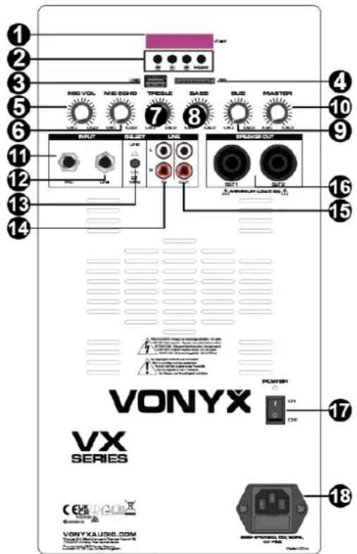 Vonyx VX1218BT - RÜCKSEITE - 1