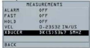 Extech TKG150 - Options de configuration du mode Mesure - 2