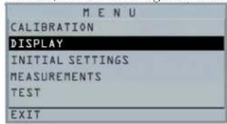 Extech TKG150 - Utilisation de l'option Menu - 4