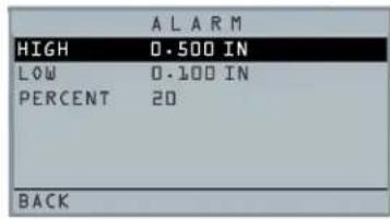 Extech TKG150 - Utilisation de l'option Alarme - 2