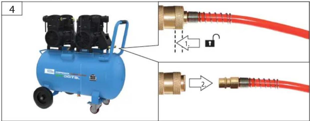 Güde Airpower 675/8/100 ED-SILENT - Tank Pressure difference > 2 Bar - 10