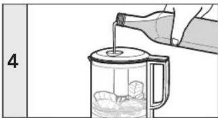 KITCHENAID KFC0516OB - USING THE DRIZZLE BASIN AND POUR SPOUT - 4