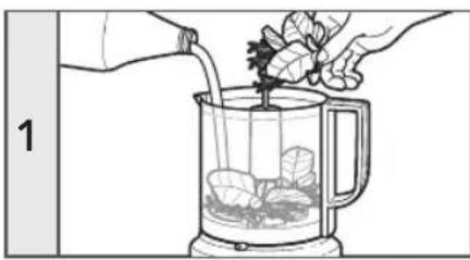 KITCHENAID KFC0516OB - USING THE DRIZZLE BASIN AND POUR SPOUT - 1